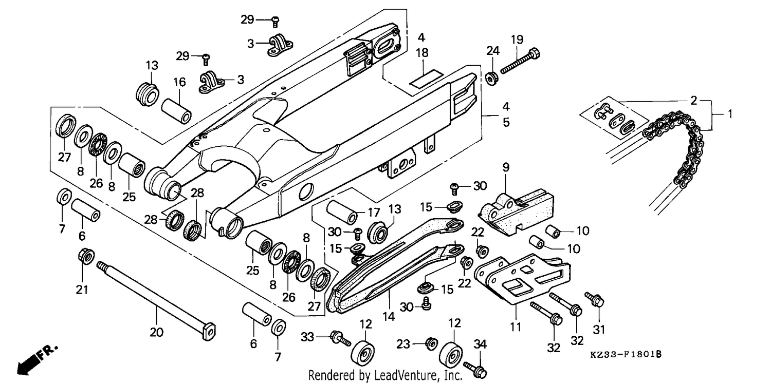 SWINGARM/DRIVE CHAIN