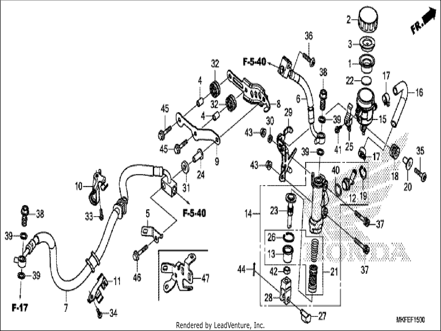 REAR BRAKE MASTER CYLINDER
