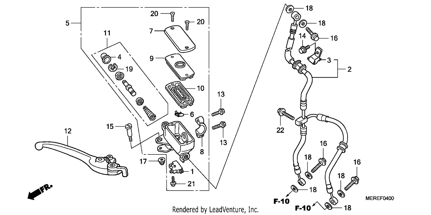 FR. BRAKE MASTER CYLINDER (CBF600S/N)