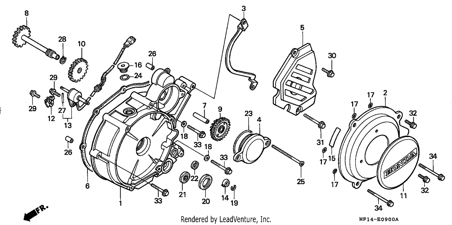 LEFT CRANKCASE COVER
