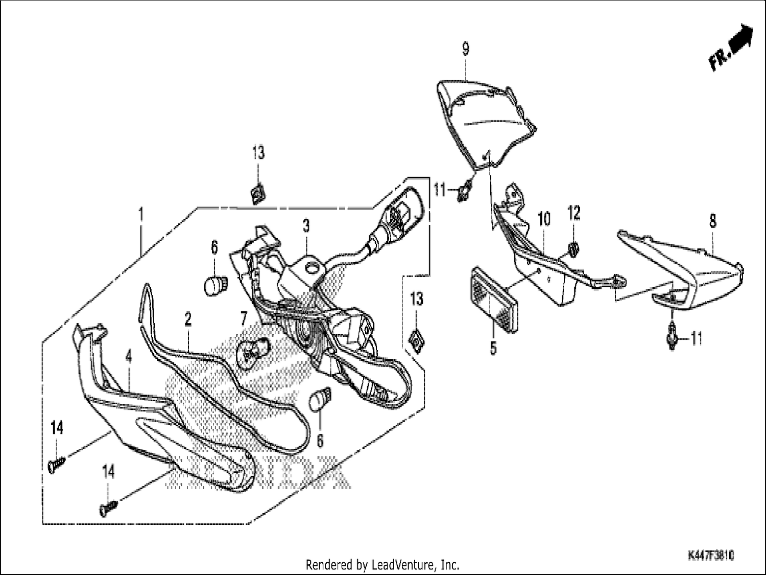  10 REAR COMBINATION LIGHT