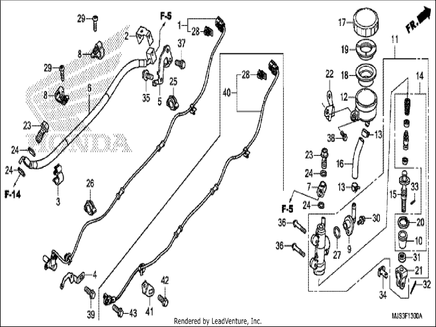  REAR BRAKE MASTER CYLINDER