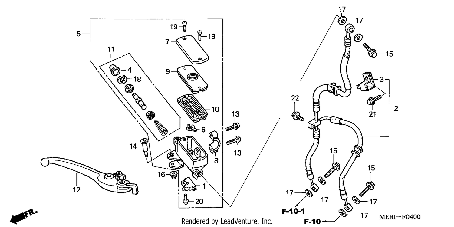 FR. BRAKE MASTER CYLINDER (CBF600S/N)