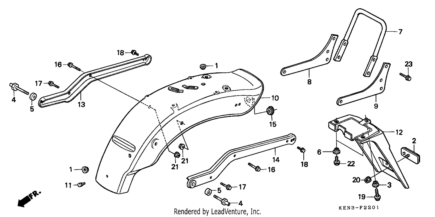 REAR FENDER(CMX250CT)