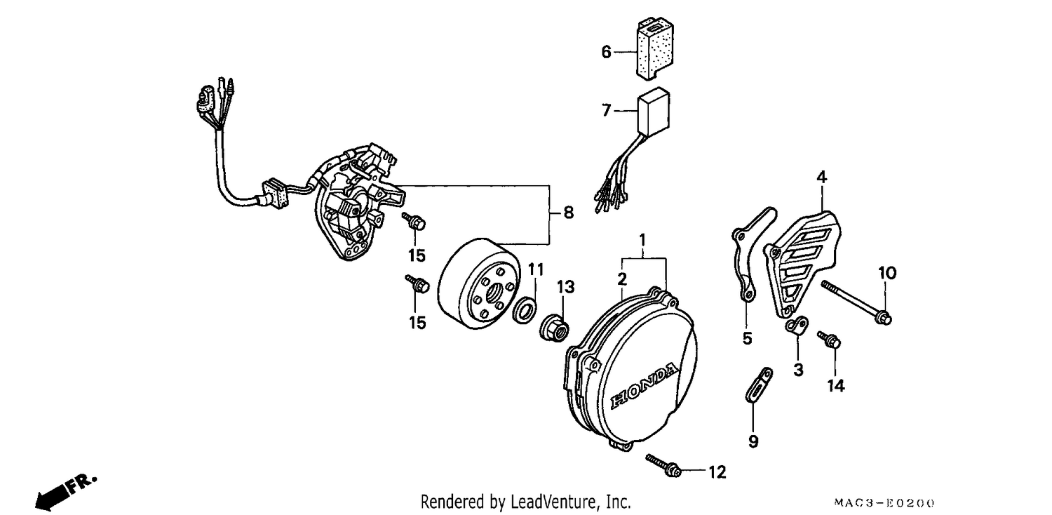 LEFT CRANKCASE COVER/ GENERATOR