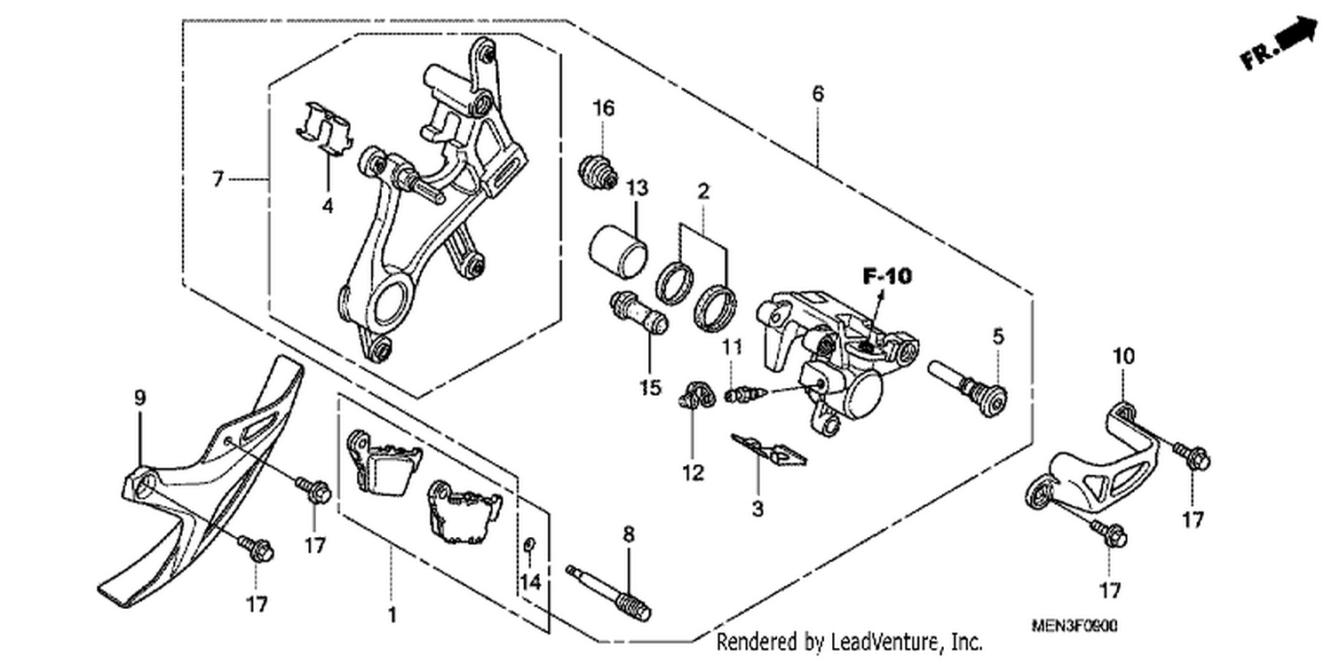  REAR BRAKE CALI PER
