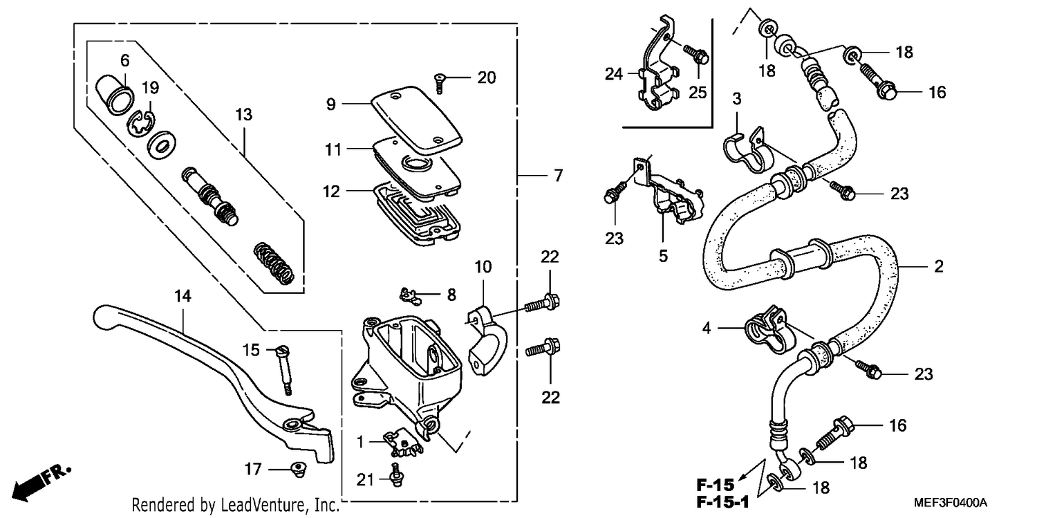 FRONT BRAKE MASTER CYLINDER