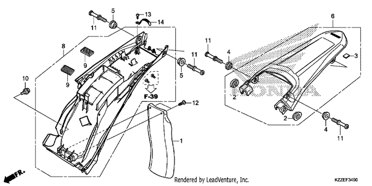  REAR FENDER