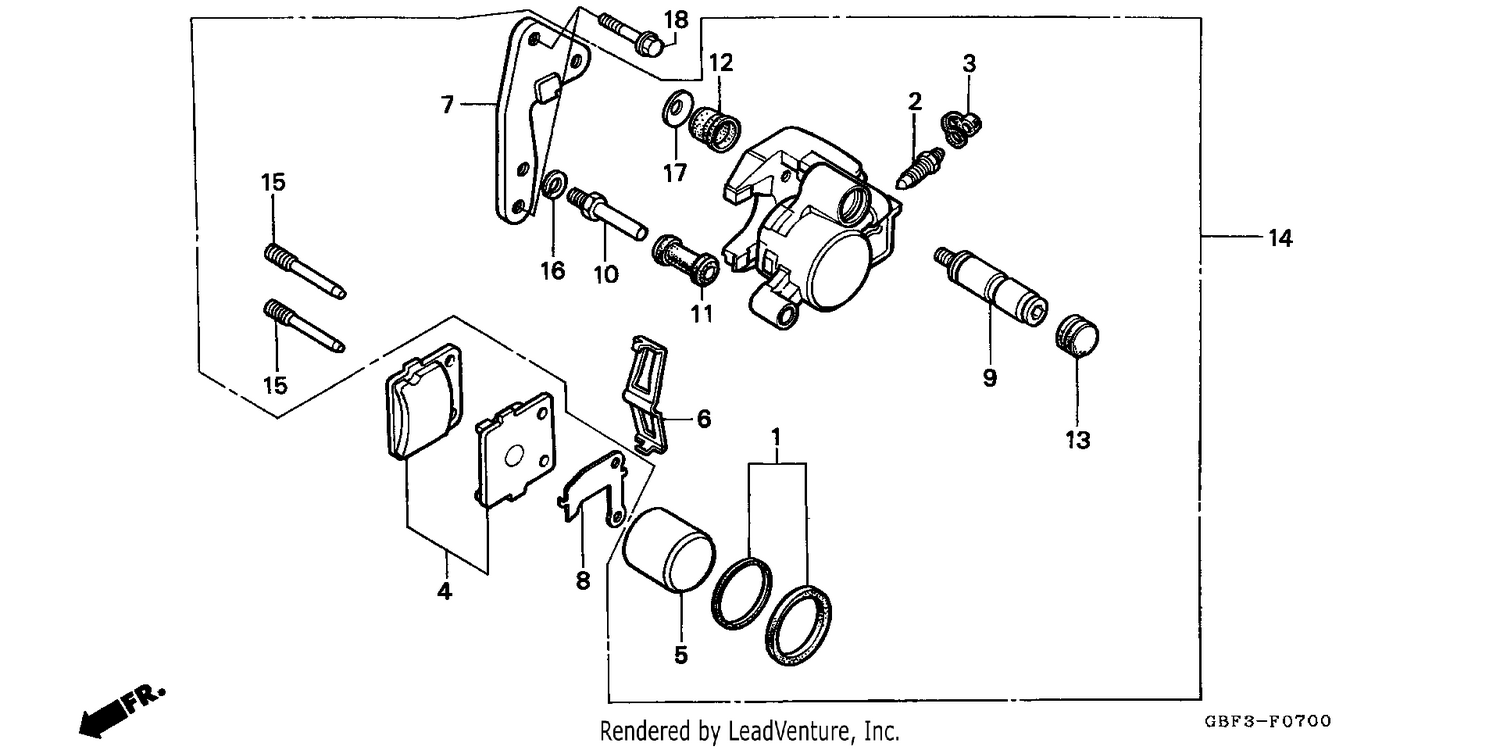 FRONT BRAKE CALIPER