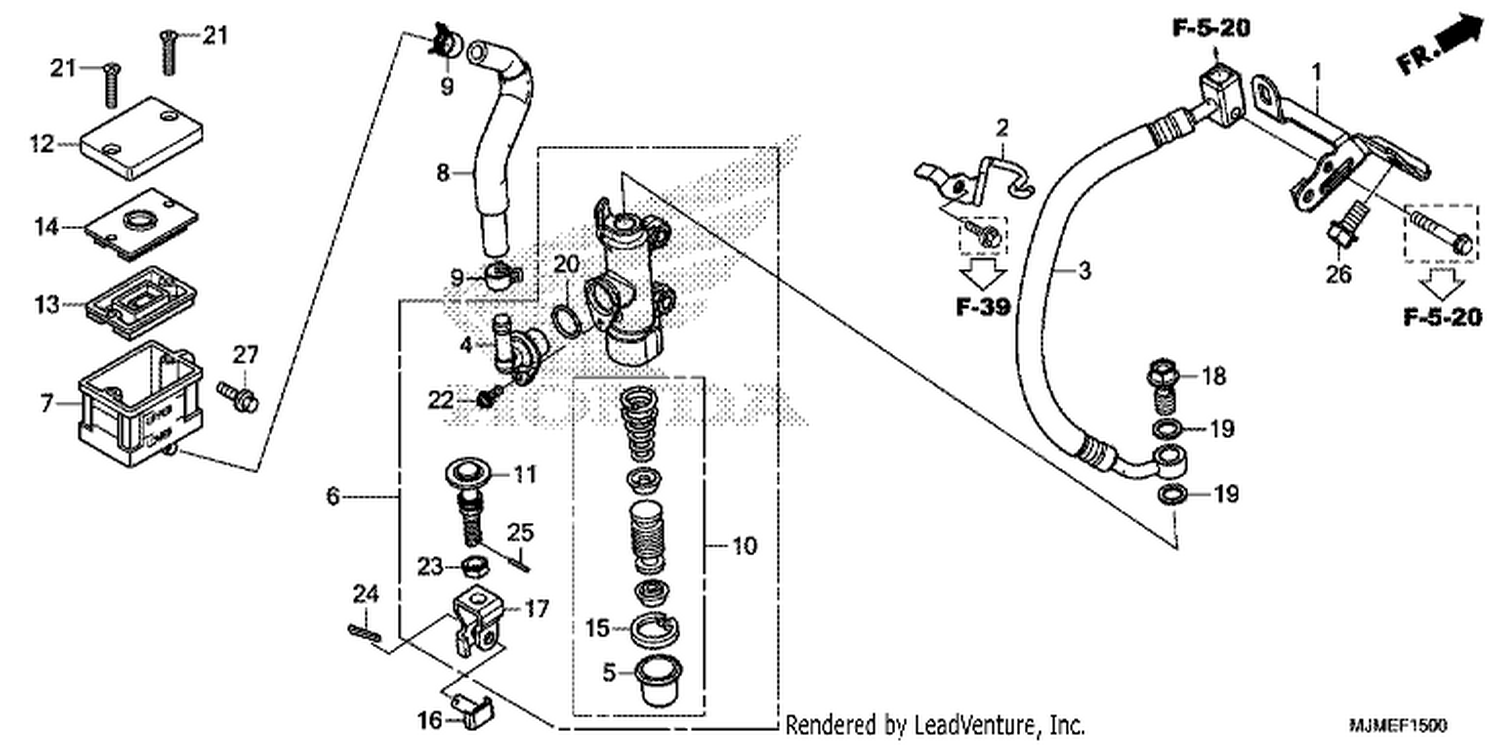  REAR BRAKE MASTER CYLINDER