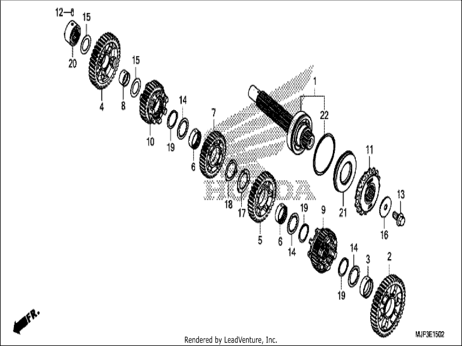  2 TRANSMISSION (COUNTERSHAFT) (CRF1000D)