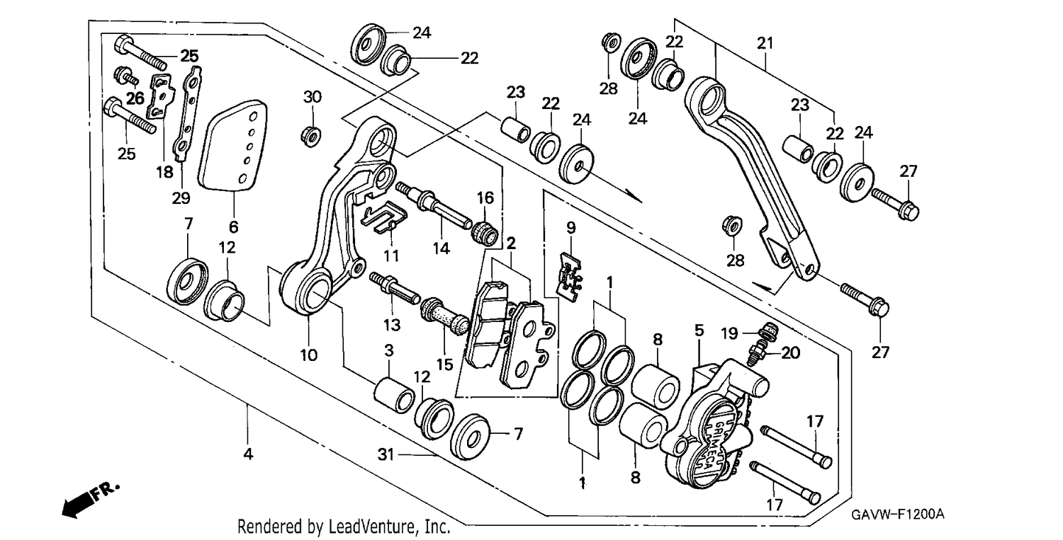 FRONT BRAKE CALIPER