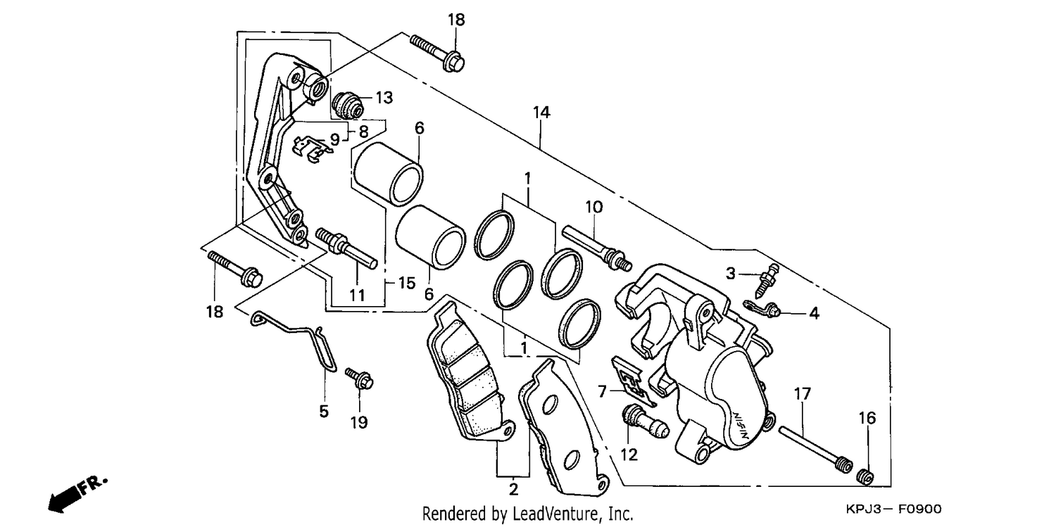 FRONT BRAKE CALIPER