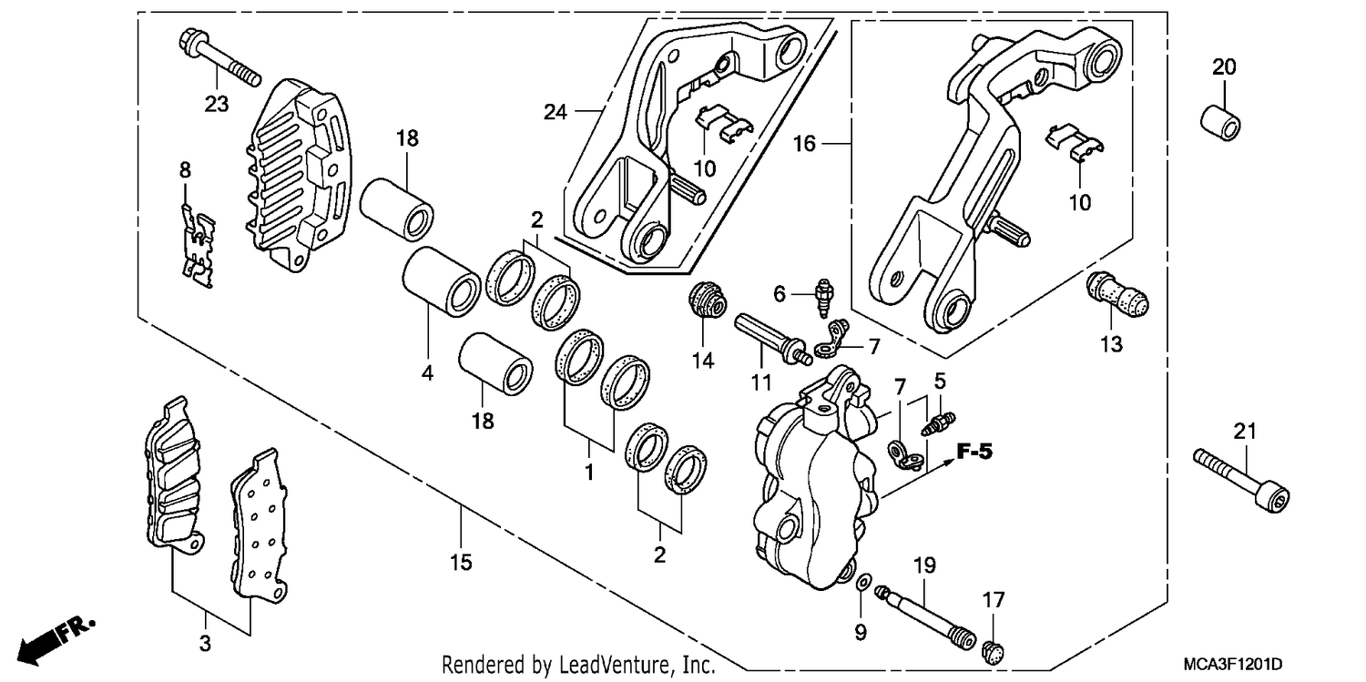 L. FRONT BRAKE CALIPER