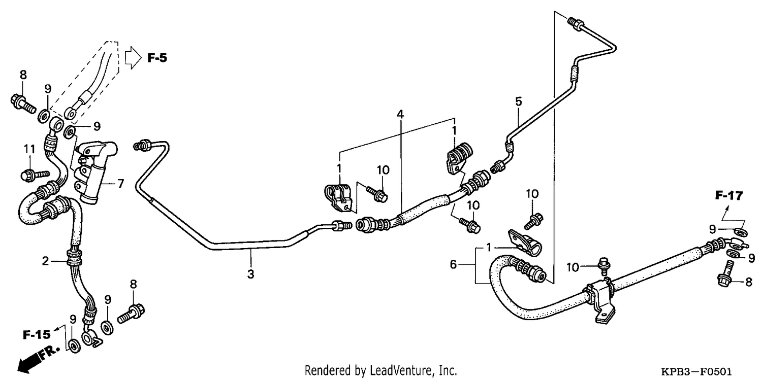 REAR BRAKE PIPE (NSS2501/2)