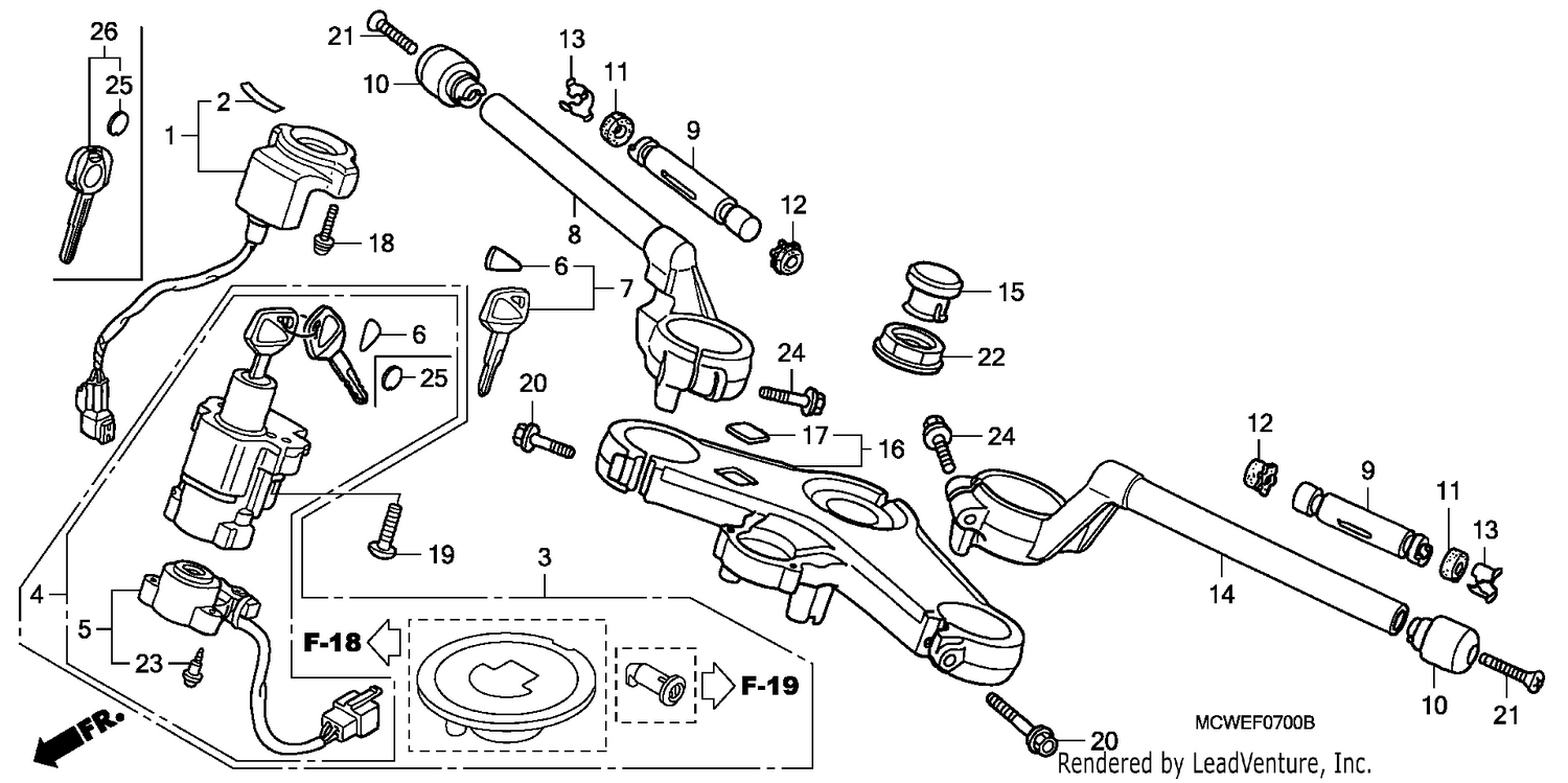 HANDLE PIPE/TOP BRIDGE