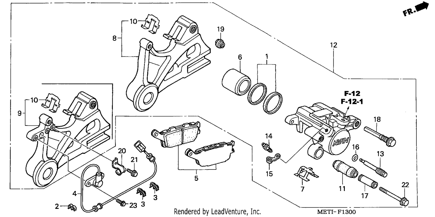 REAR BRAKE CALIPER