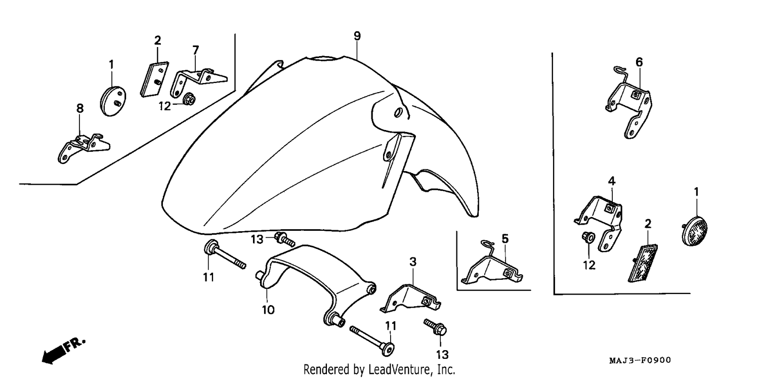 FRONT FENDER (ST1100/ST1100AS)