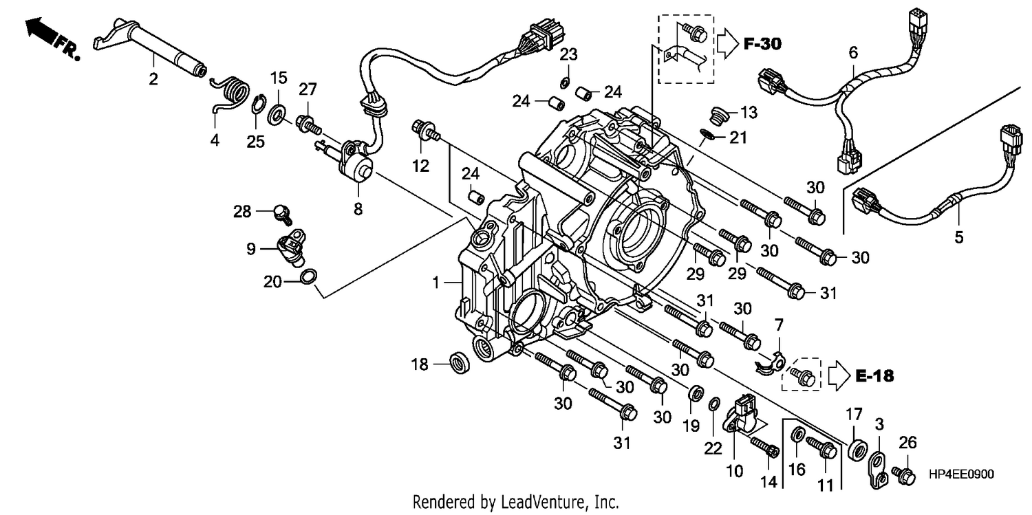 REAR CRANKCASE COVER