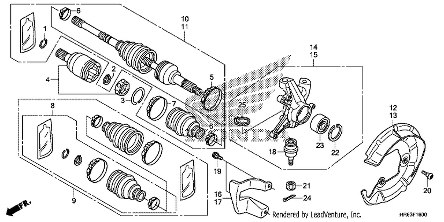  FRONT KNUCKLE/FRONT DRIVE SHAFT