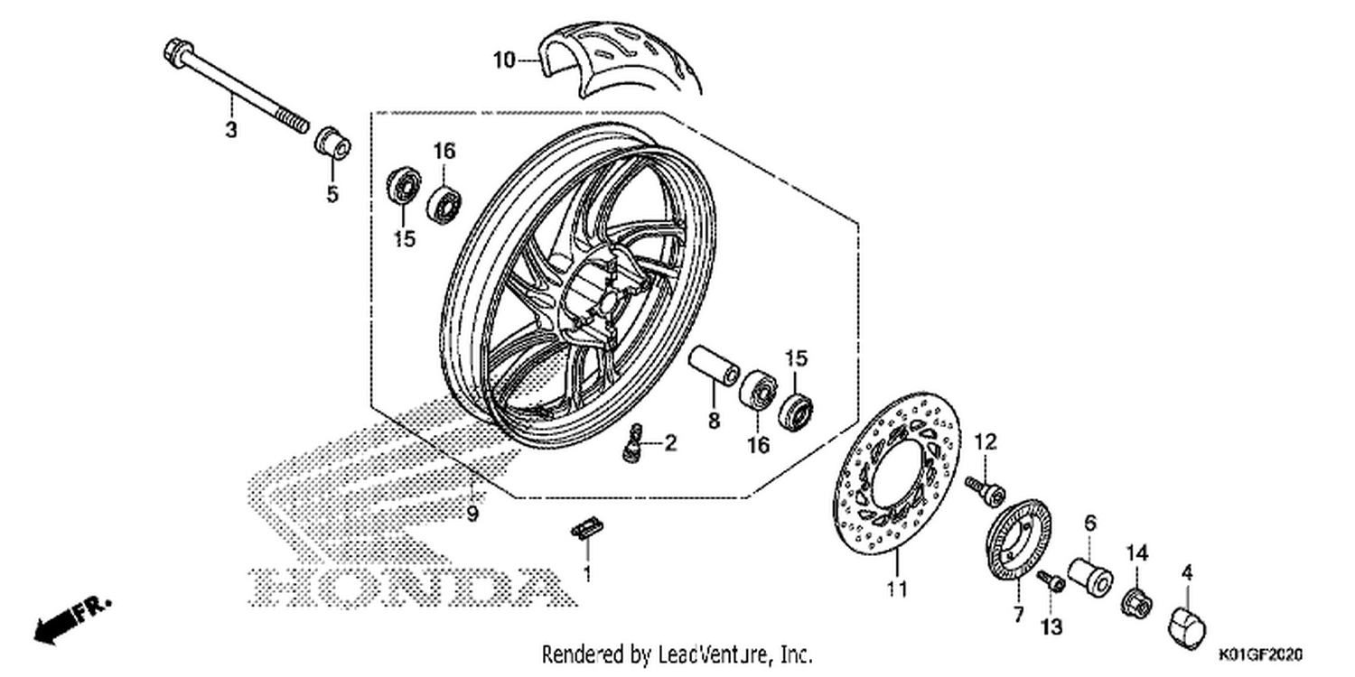 20 FRONT WHEEL