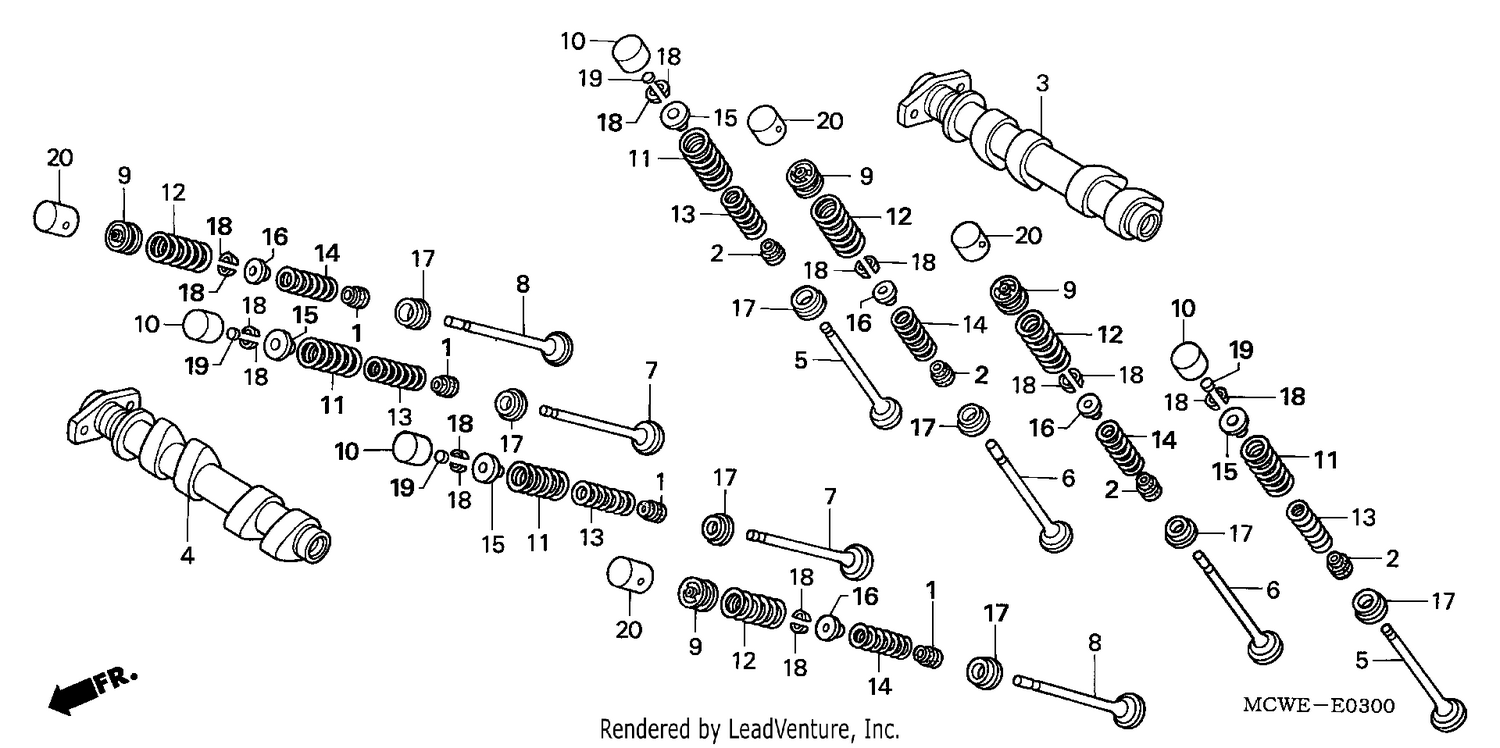 CAMSHAFT/VALVE (FRONT)