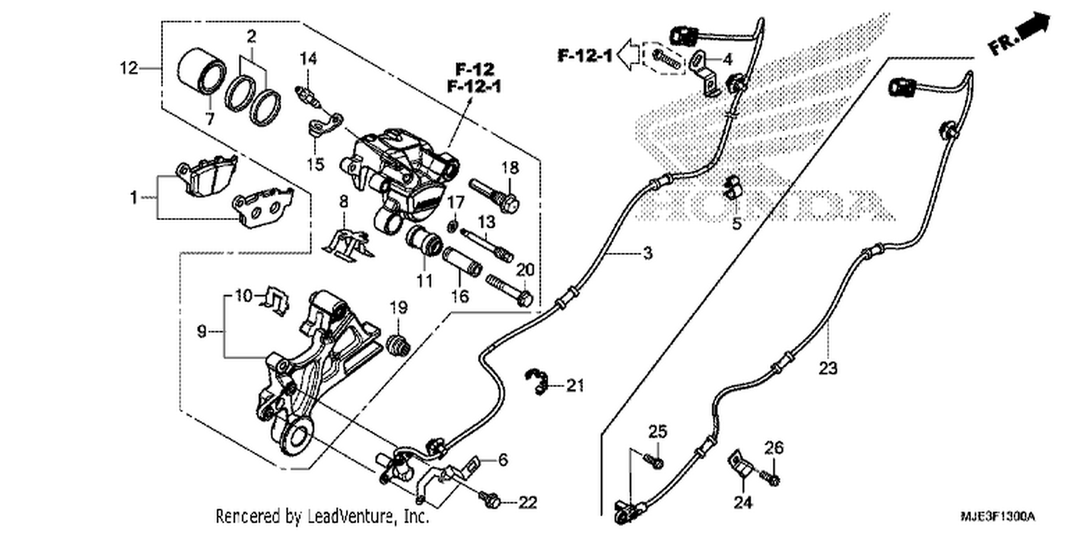  REAR BRAKE CALI PER