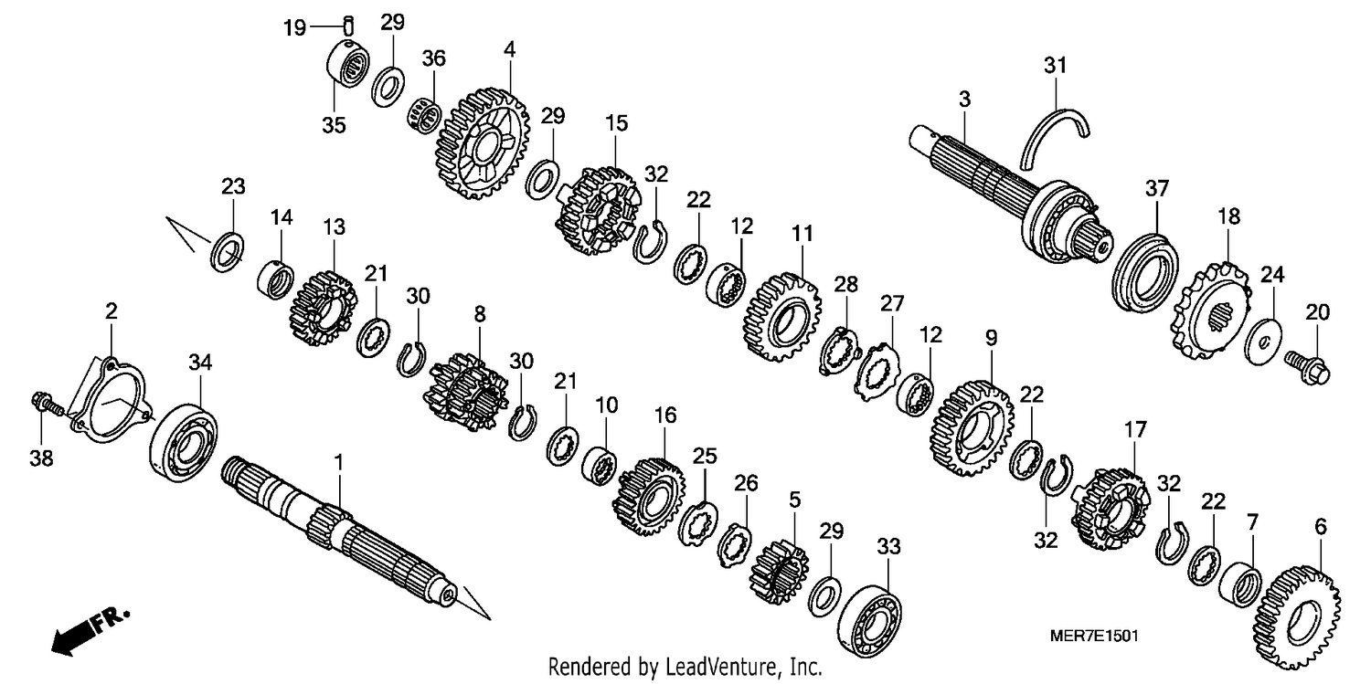TRANSMISSION (CBF600S8/SA8/N8/NA8)