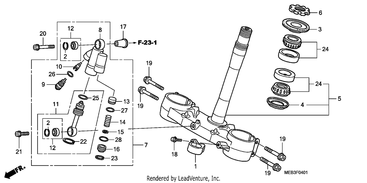 STEERING STEM (CRF450R8)