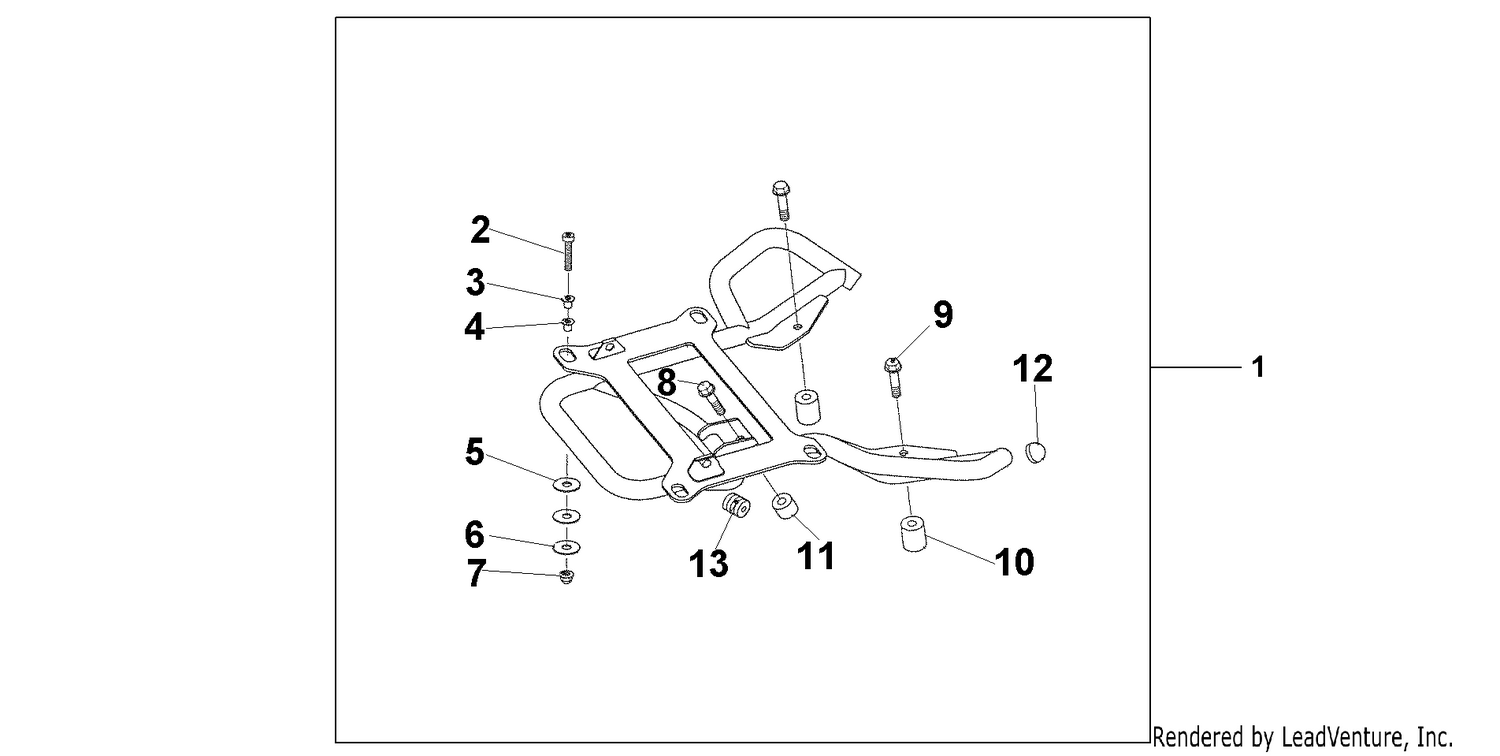 REAR CARRIER STAY @125