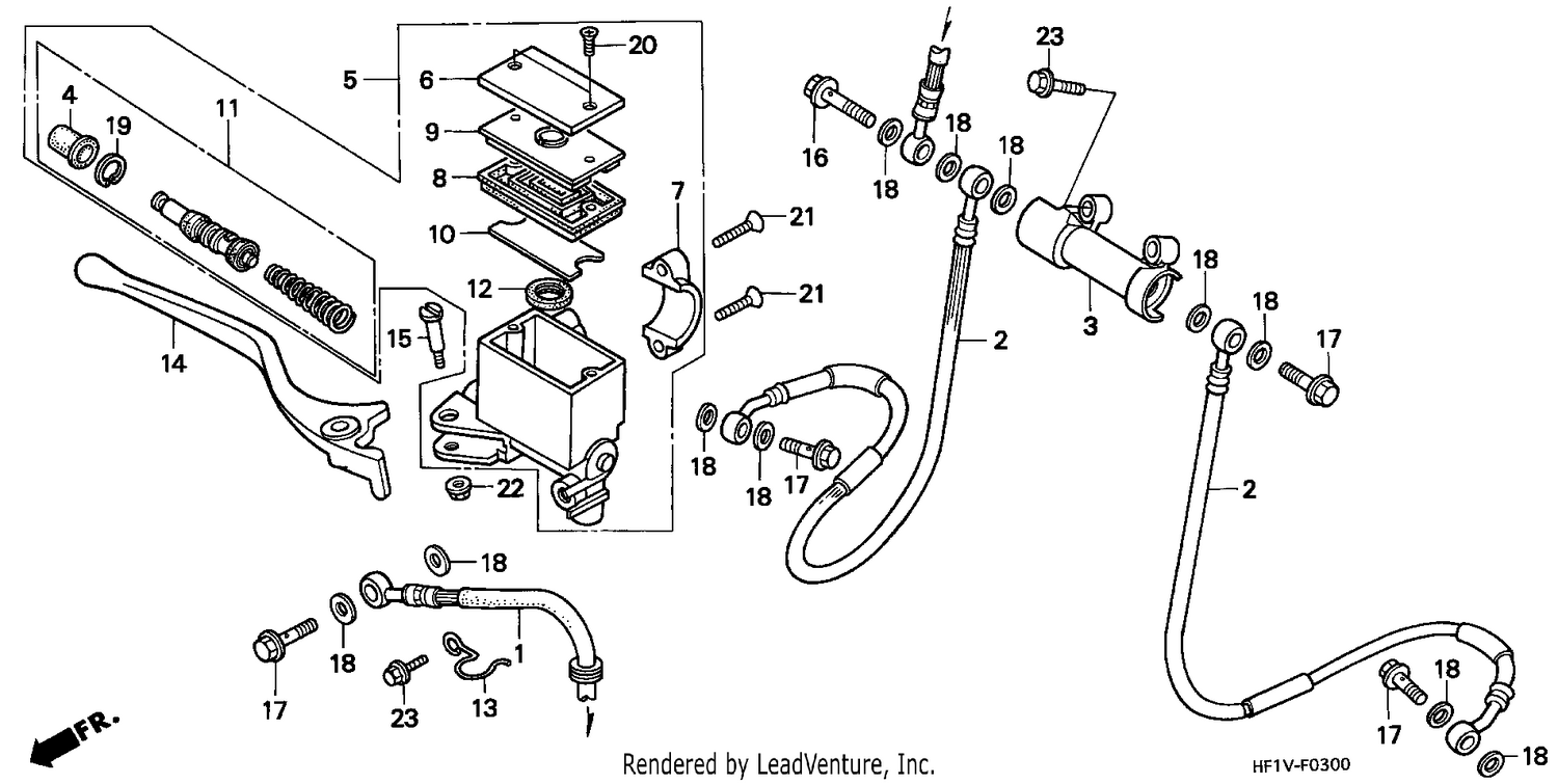 FR. BRAKE MASTER CYLINDER