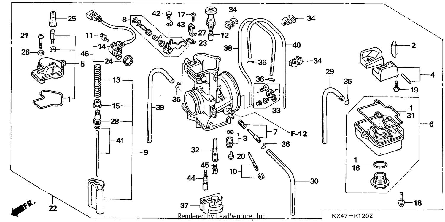 CARBURETOR (CR125R4-7)