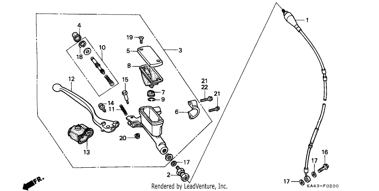 FRONT BRAKE MASTER CYLINDER