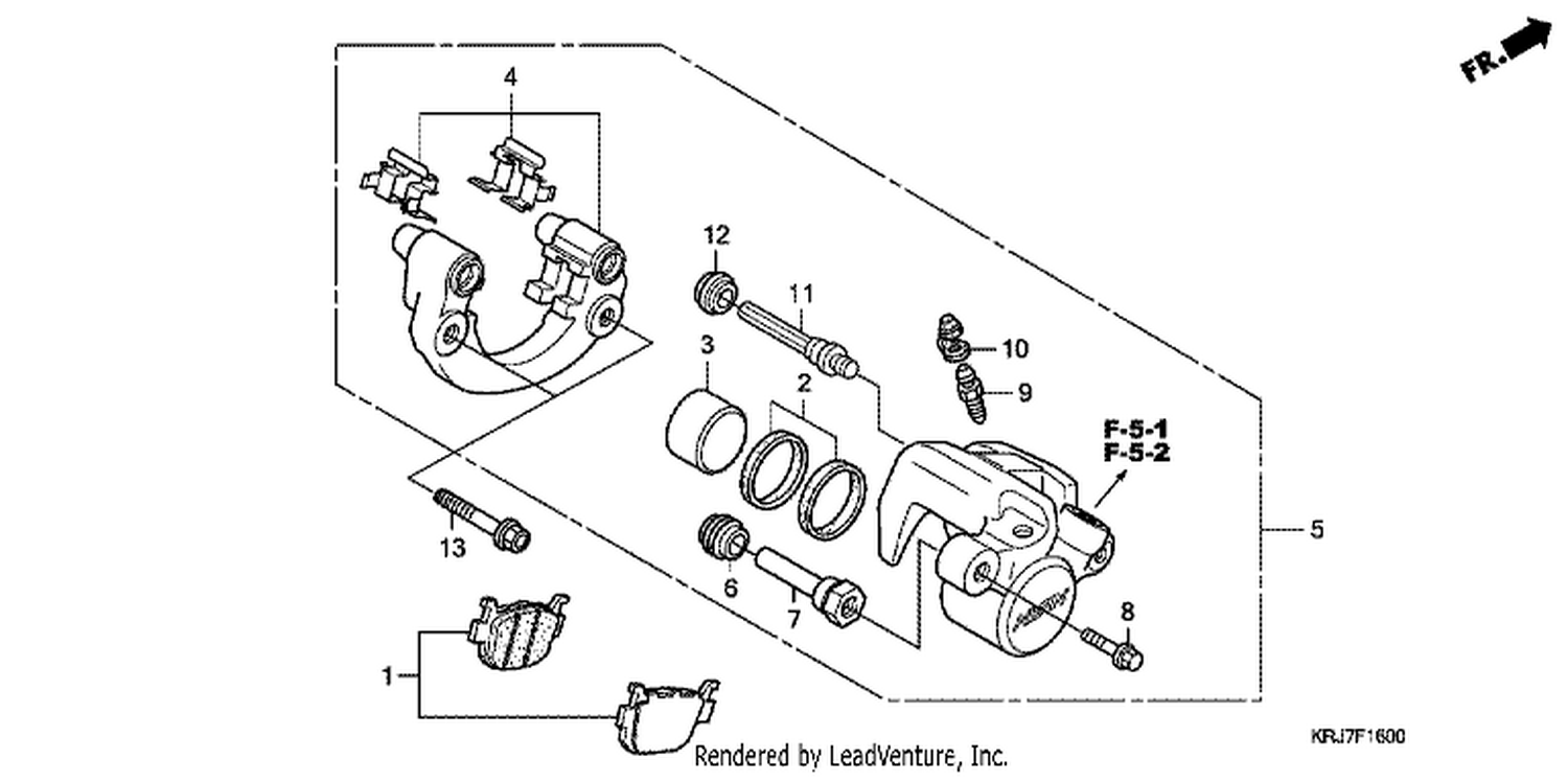  REAR BRAKE CALI PER