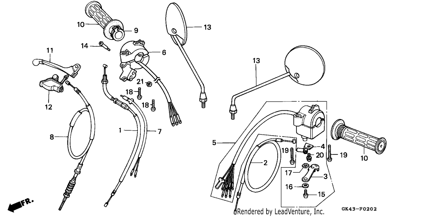 SWITCH/LEVER/CABLE (C50J/N)