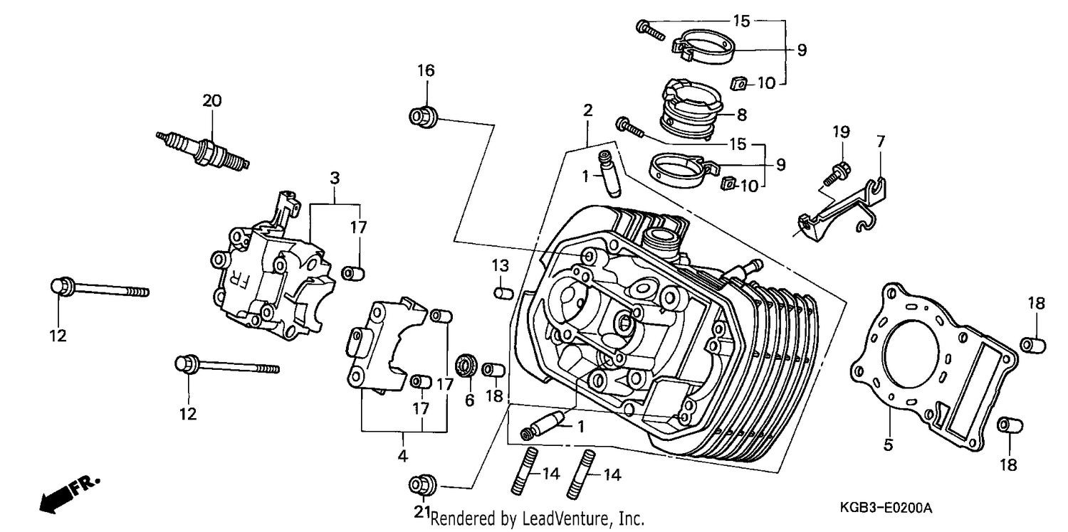 CYLINDER HEAD (FRONT)
