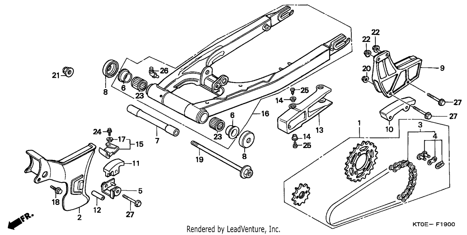SWINGARM/CHAIN CASE