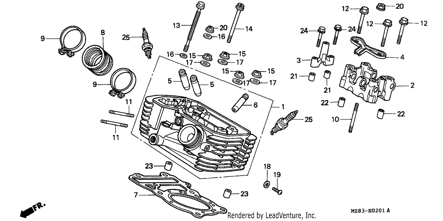 CYLINDER HEAD (REAR)