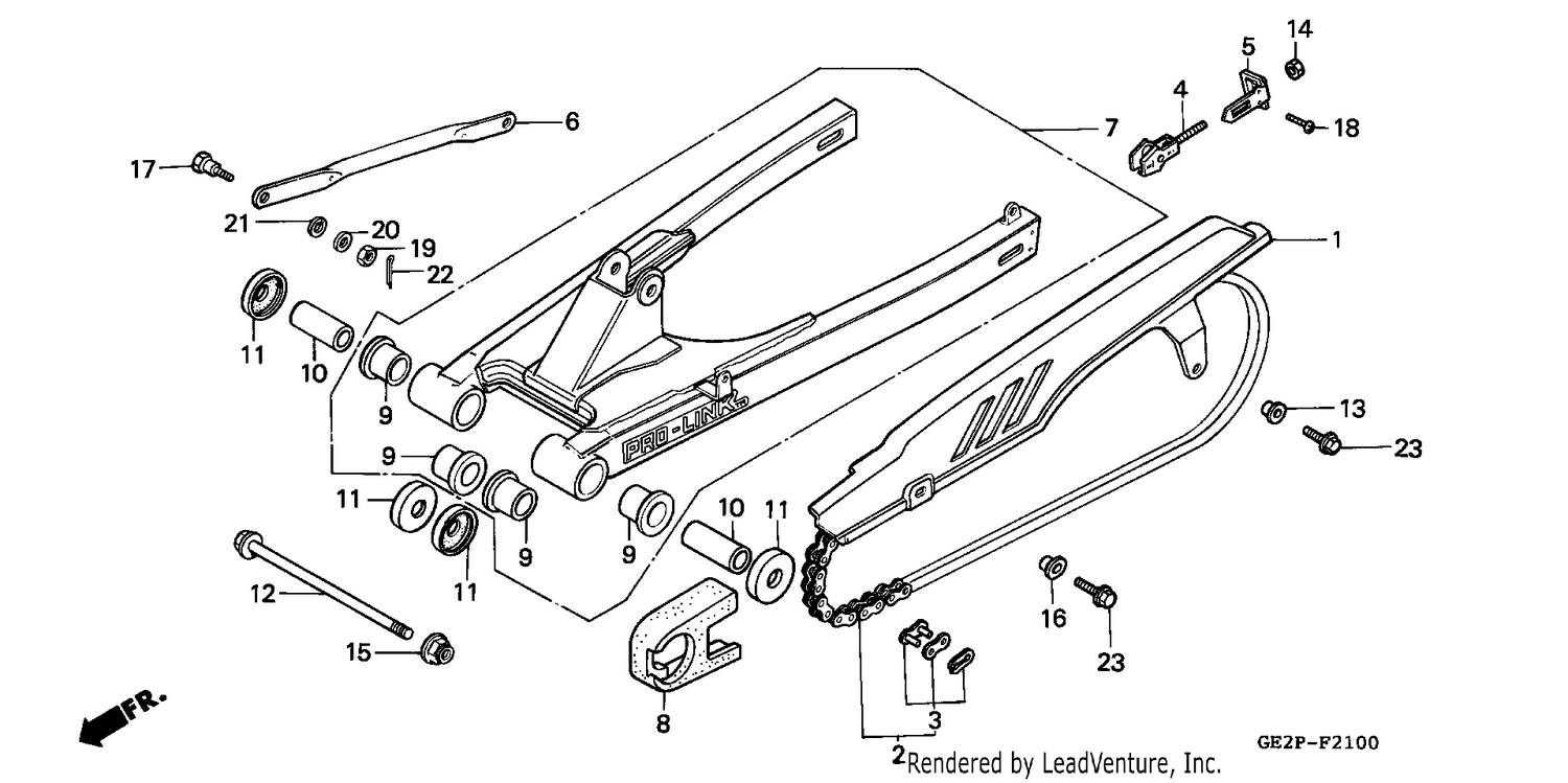 SWINGARM/CHAIN CASE