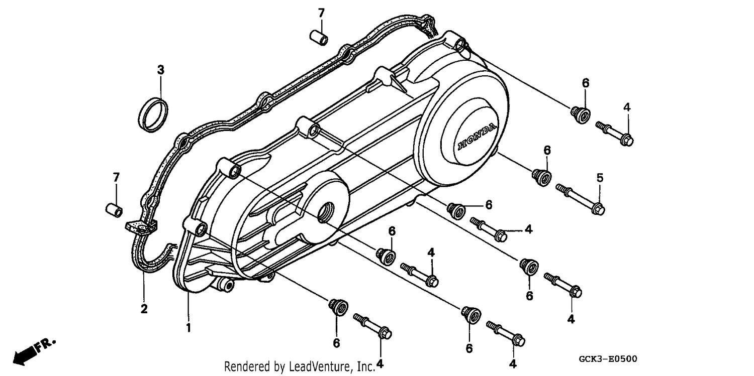 LEFT CRANKCASE COVER (1)