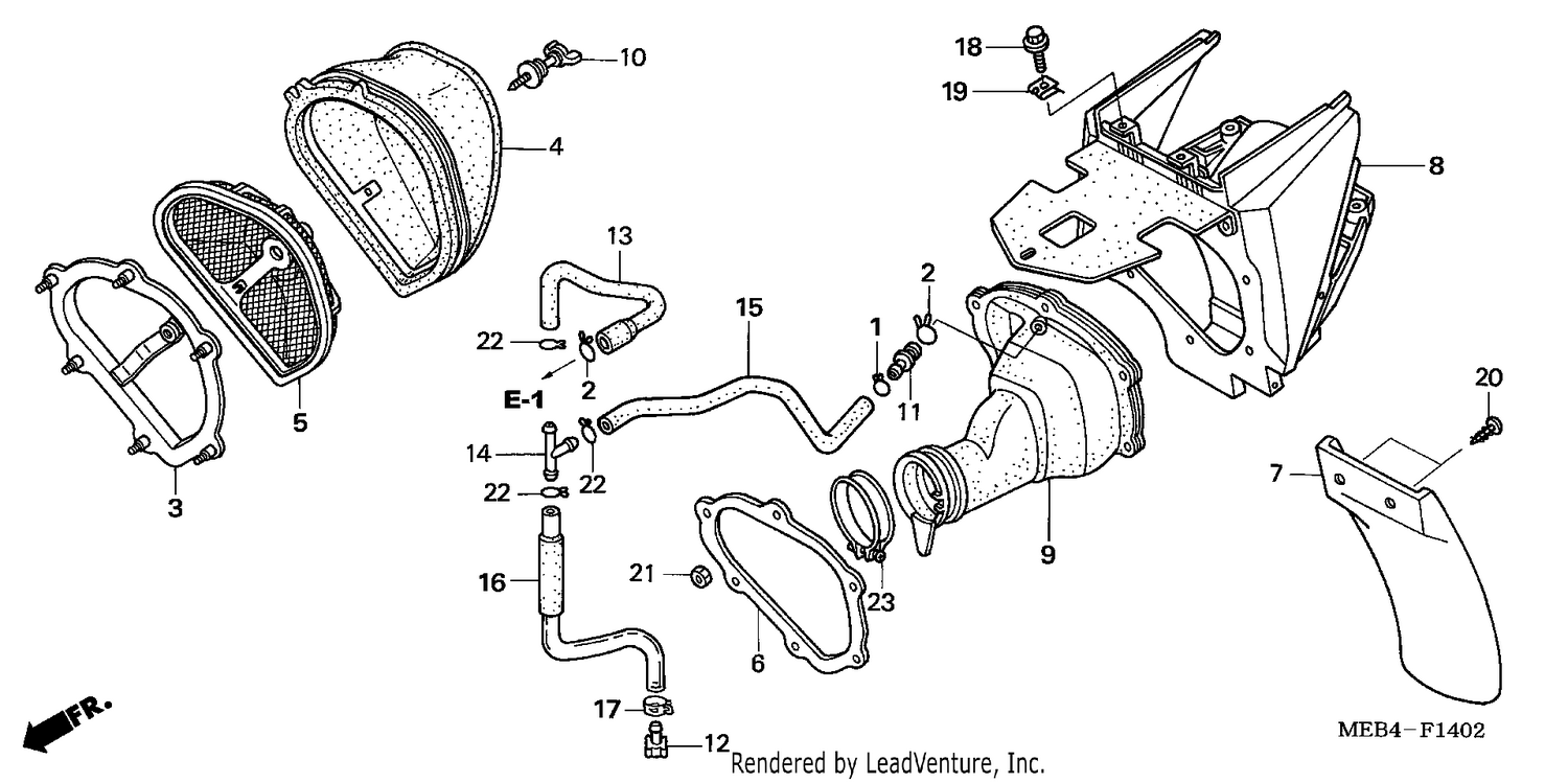 AIR CLEANER (CRF450R5,6,7,8)
