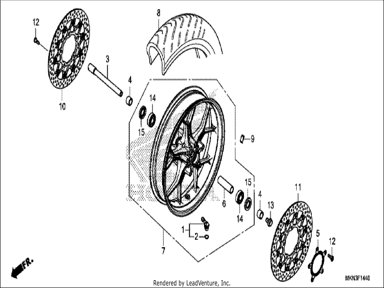  40 FRONT WHEEL