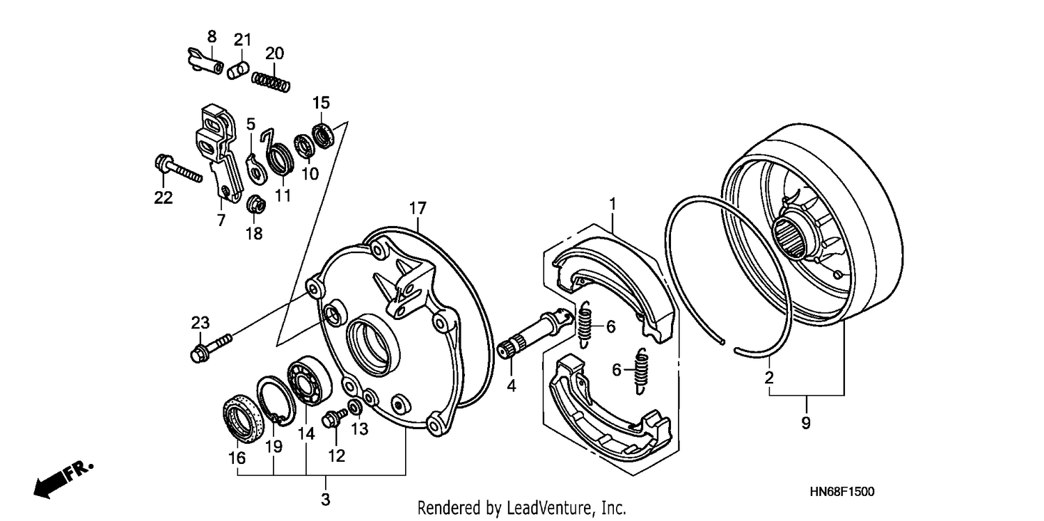 REAR BRAKE DRUM
