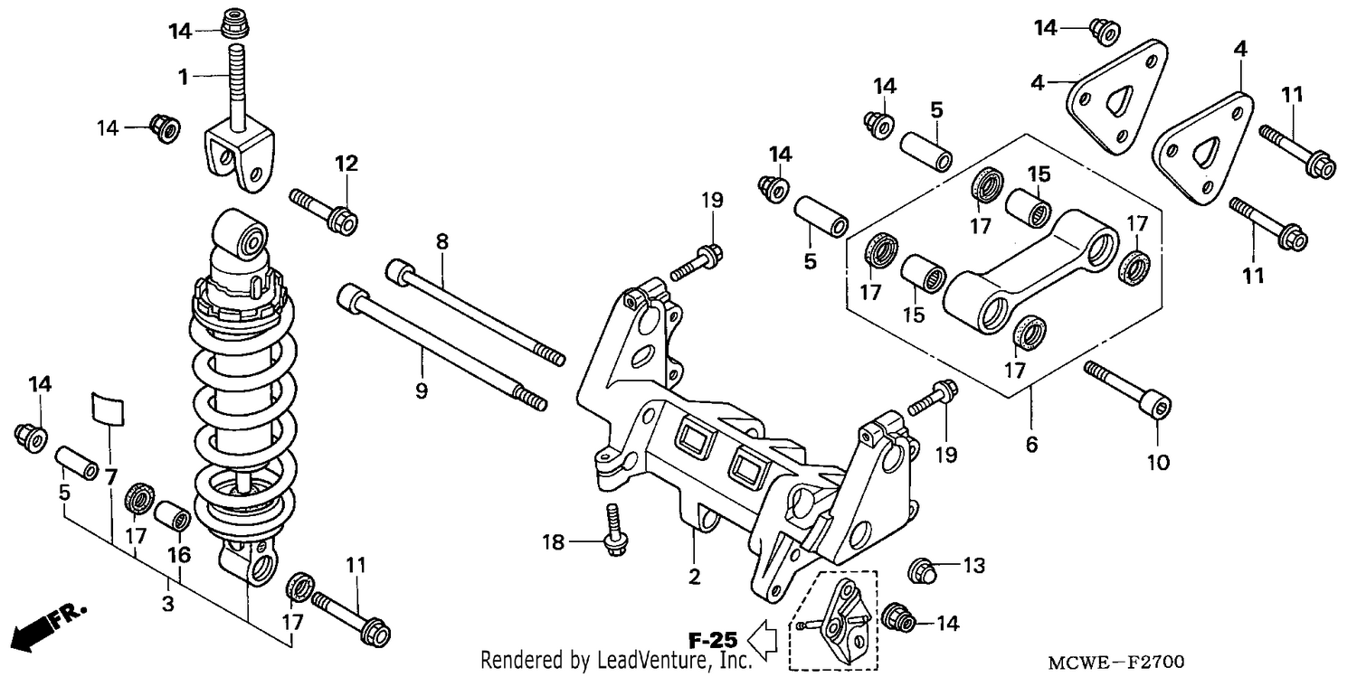 REAR CUSHION (VFR800)
