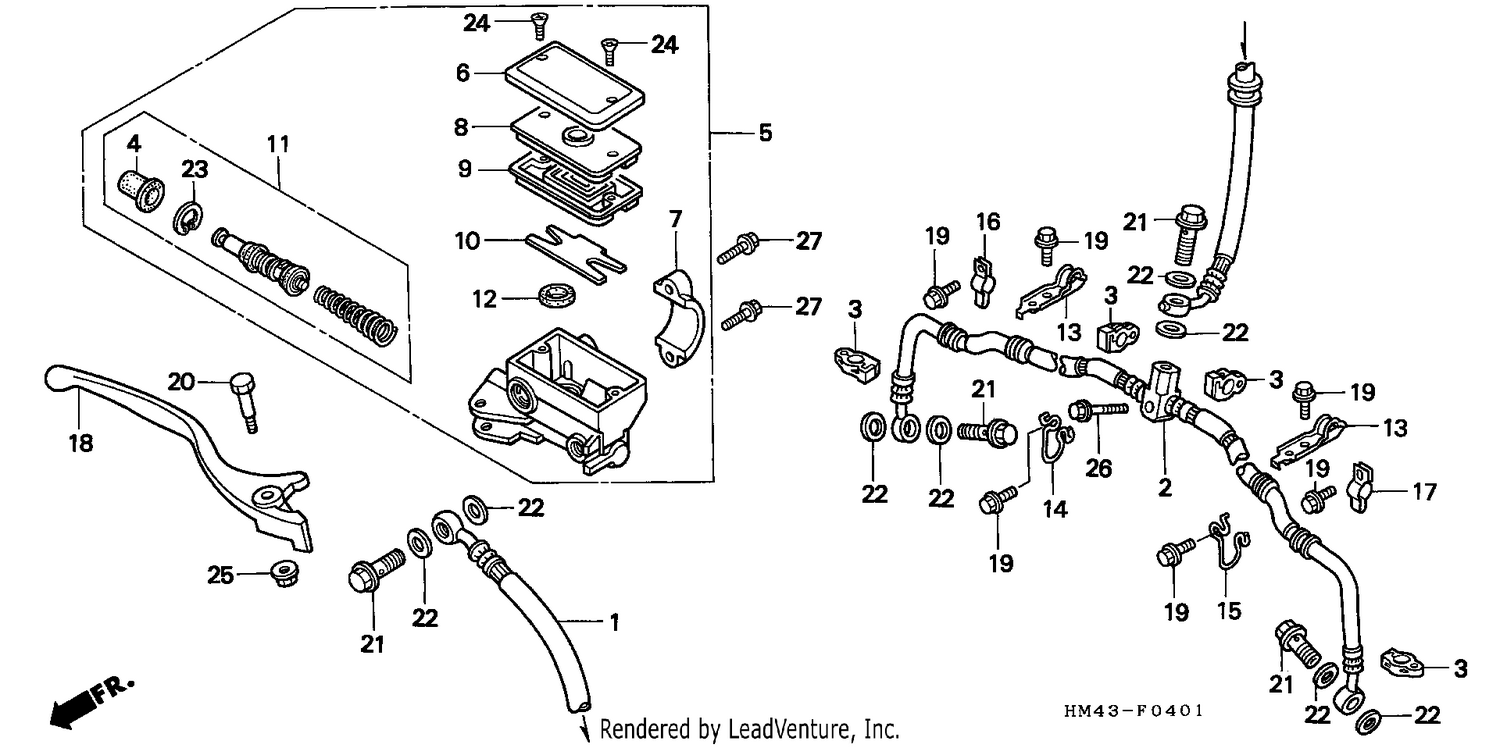 FR. BRAKE MASTER CYLINDER