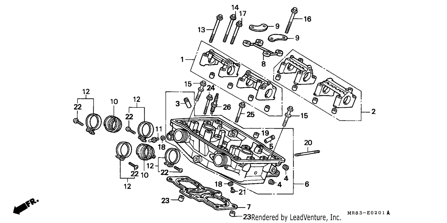 CYLINDER HEAD (REAR)