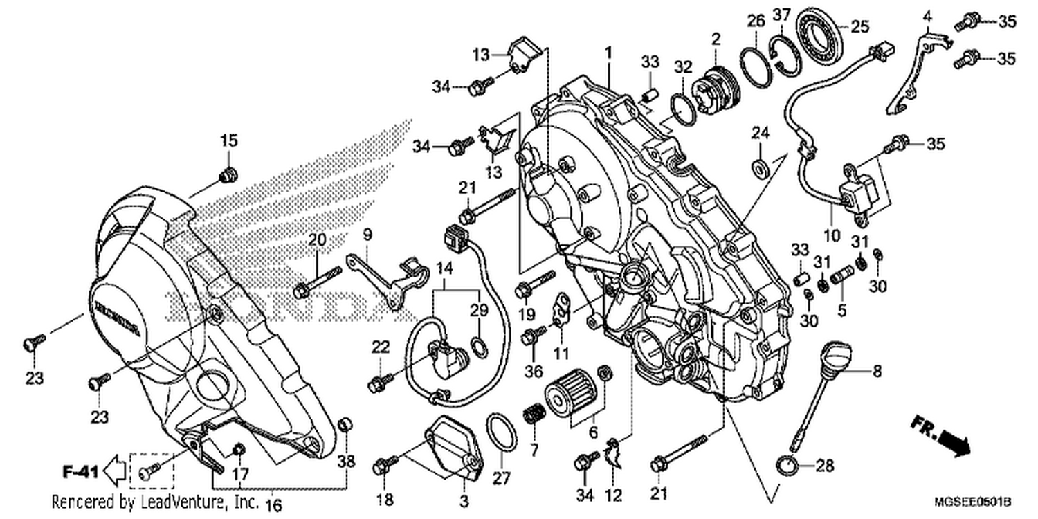  1 RI GHT CRANKCASE COVER (NC700SD)