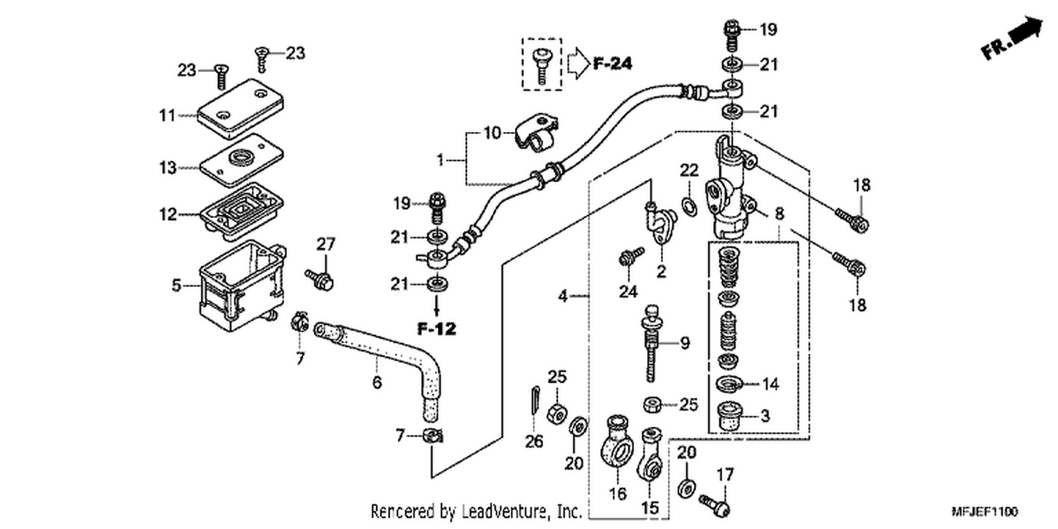  RR. BRAKE MASTER CYLINDER (CBR600RR)