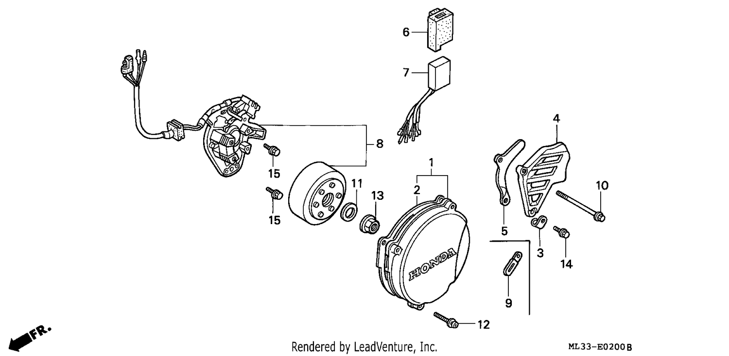 LEFT CRANKCASE COVER/ GENERATOR