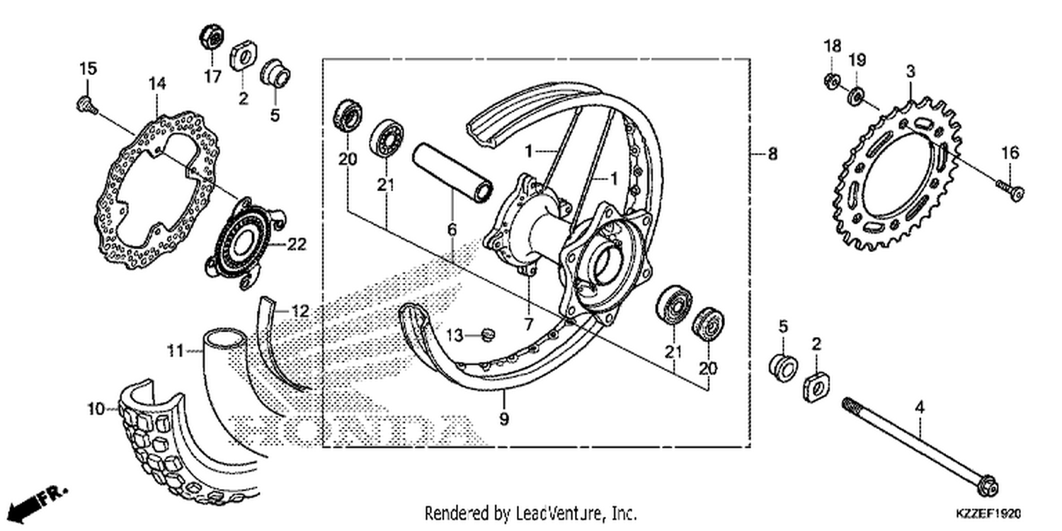  20 REAR WHEEL